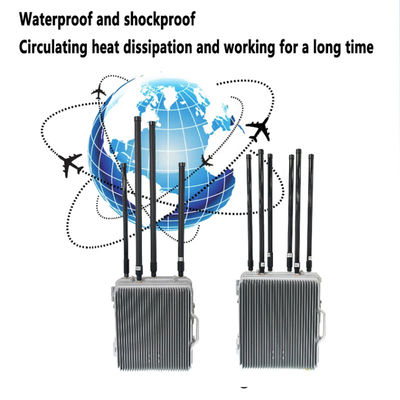 750W UAV Portable Drone Jammer Counter Radio Frequency Jamming Devices