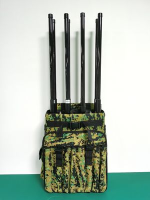 Portable Backpack Drone Jammer With Omni-Directional Antenna and Plug-In Battery Design