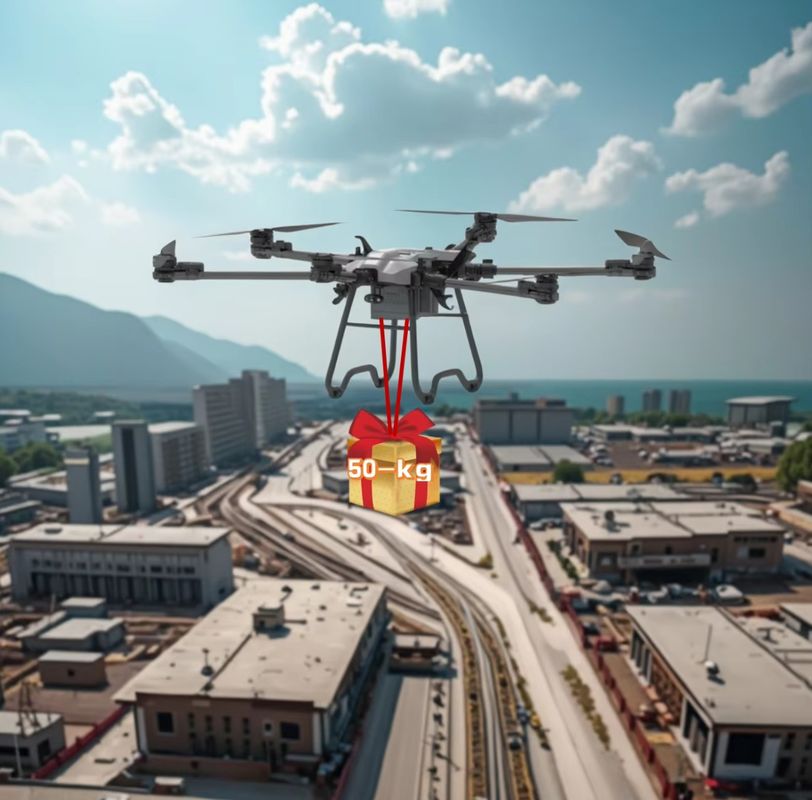 4K camera mounted on a professional drone/drone camera 4K /outdoor drones/High-loading drones/GPS drone/Six-Rotor drone/delivery drone/remote control professional drone/LED light equipped drone