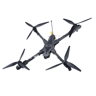 ระยะทางยาว 15 นิ้ว สายฟรีฟิเบอร์คาร์บอน FPV การแข่ง Drone Kit 1.6W 2W 3W