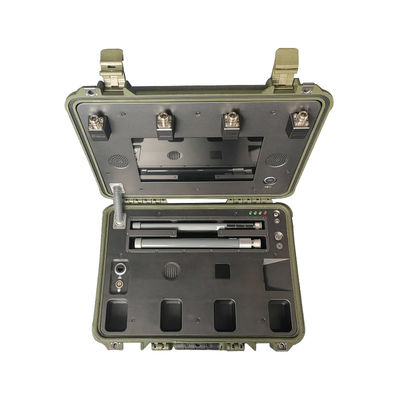 Geïntegreerde handheld UAV-drone-signaaldetector Jammer-verdedigingsapparatuur