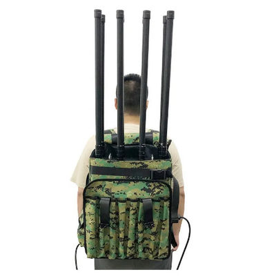 400W 8 băng tần UHF UAS Drone Jammer Counter Backpack