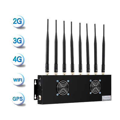 Máy nhiễu nội thất phổ biến WIFI Signal Scrambler GPS LTE Điện thoại di động 80W