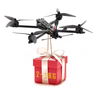 الحمولة الثقيلة 7/10 بوصة قطع الغيار طائرة بدون طيار FPV عالية السرعة بدون فرشة طائرة بدون طيار FPV مع كاميرا ليلية وعمر البطارية 30 دقيقة